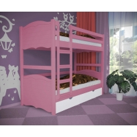 Кровать двухъярусная деревянная Bonny с подъемным механизмом